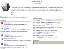 Tablet Screenshot of icosaedro.it